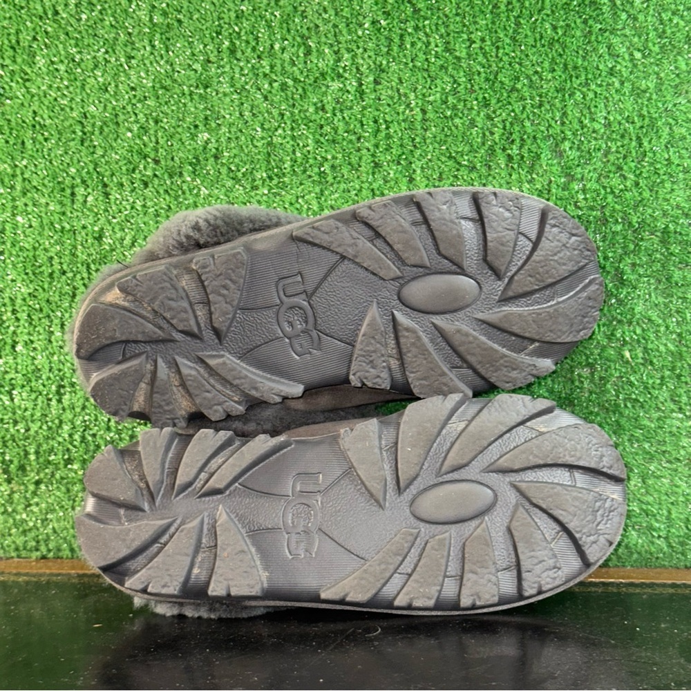 UGG Women's Gray Suede Slippers - Picture 6 of 7